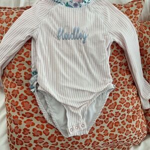 Hadley monogrammed tommy bahama liberty print seersucker swimsuit 4T